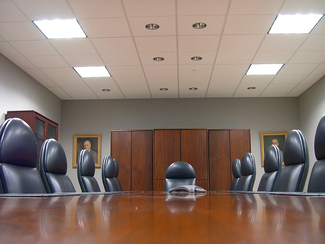 Empty board room